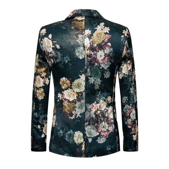 Men’s Jacquard Single Breasted Slim Fitted Suit Blazer Size 33 NWT - Picture 2 of 15